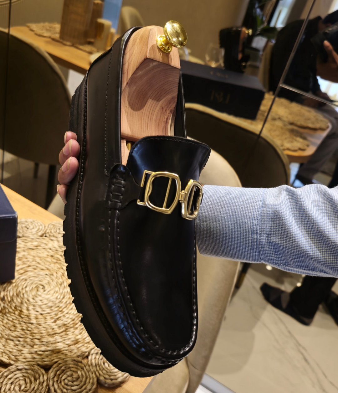 Black High Chunky Premium Eva Sole Moccasins For Men