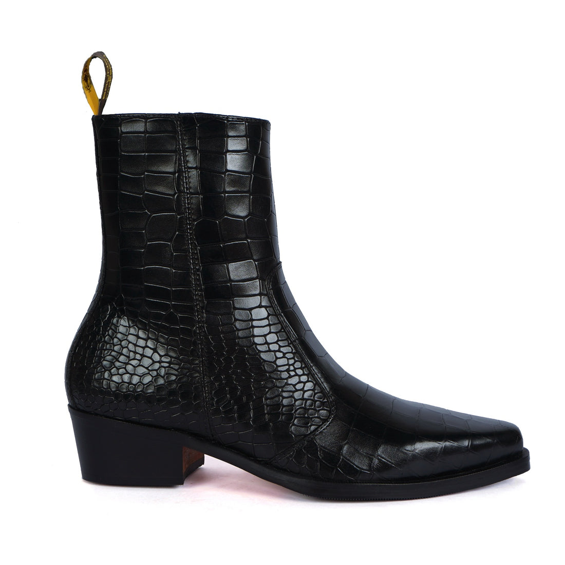 Lusso | Fino Midnight Croc Elegance Boot For Men's