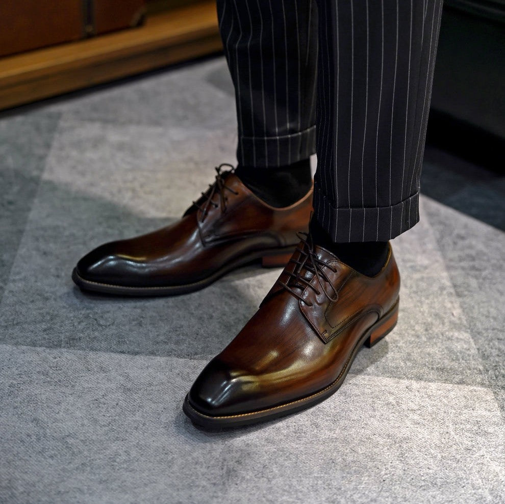 LUSSO & FINO | Brown Men's Dress Shoes For Men's
