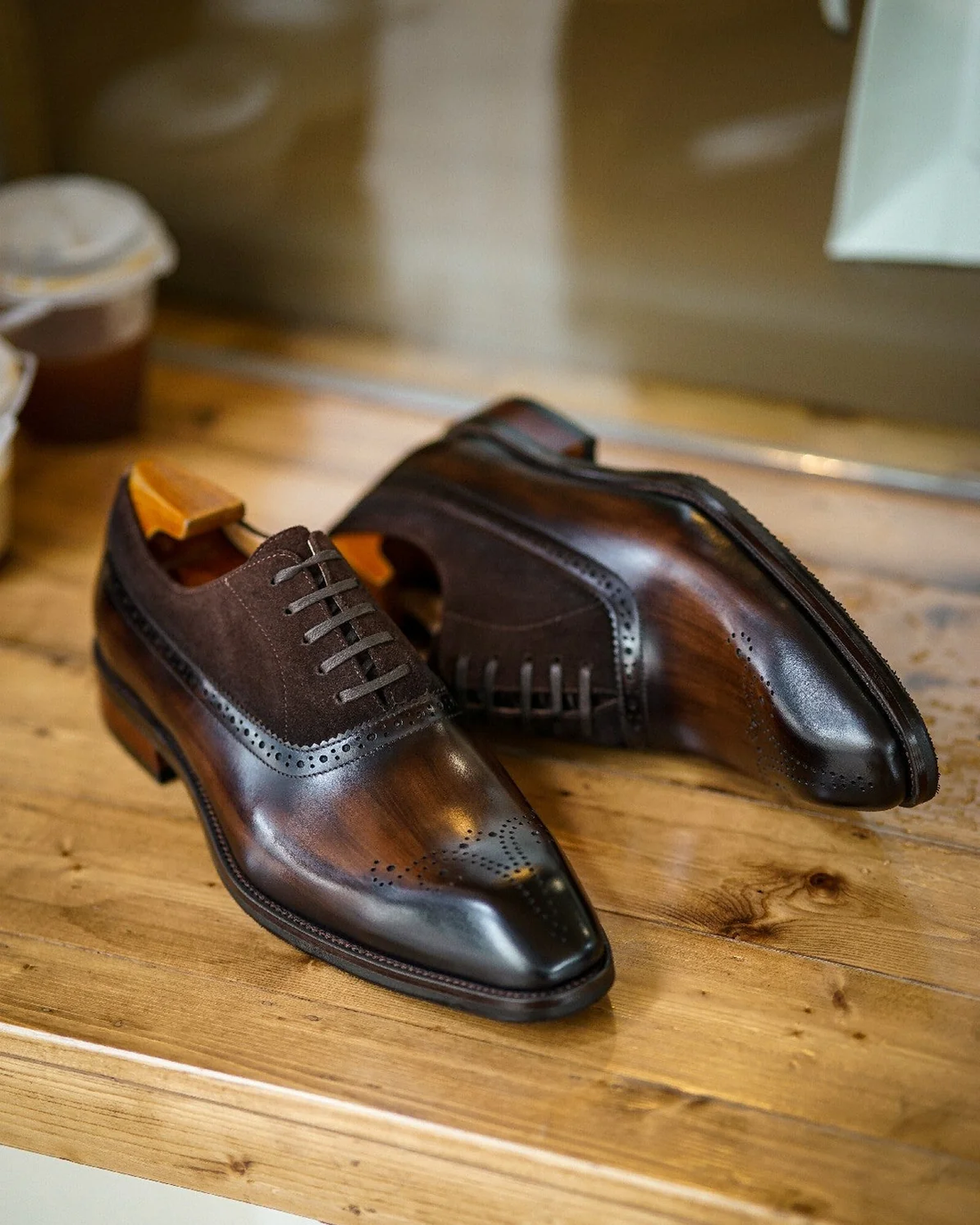 Brunel Suede-Patina Oxford