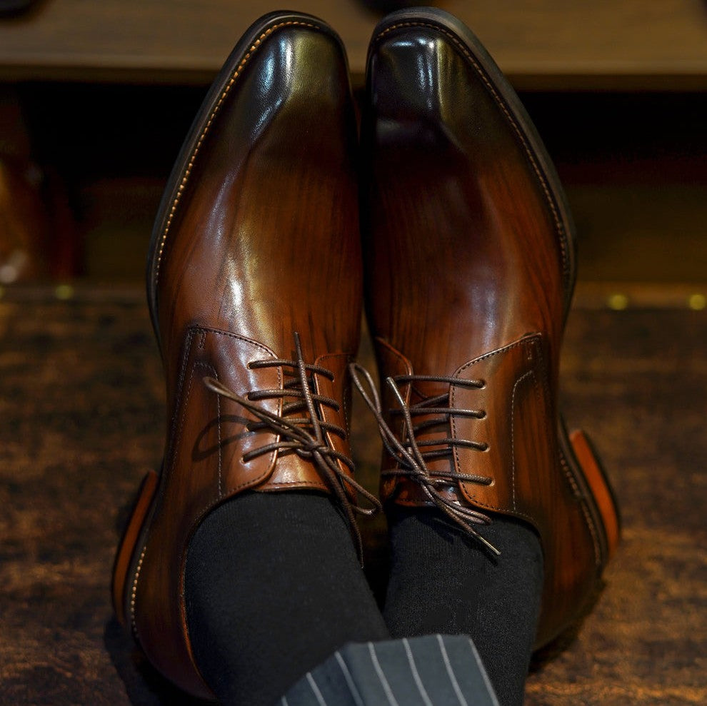 LUSSO & FINO | Brown Men's Dress Shoes For Men's