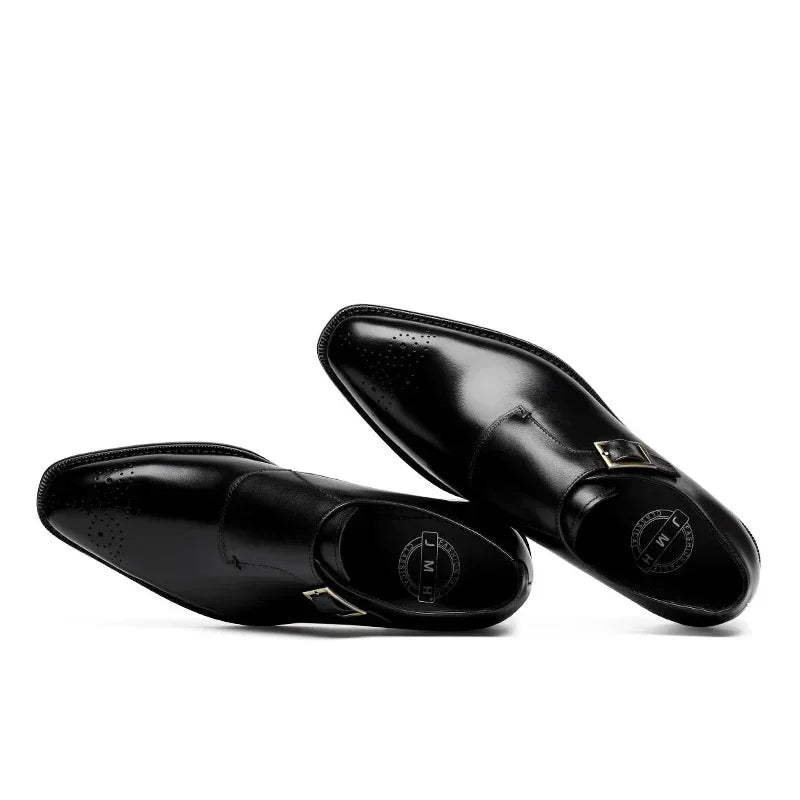 Vintage Block Buckle Black Formals Shoe