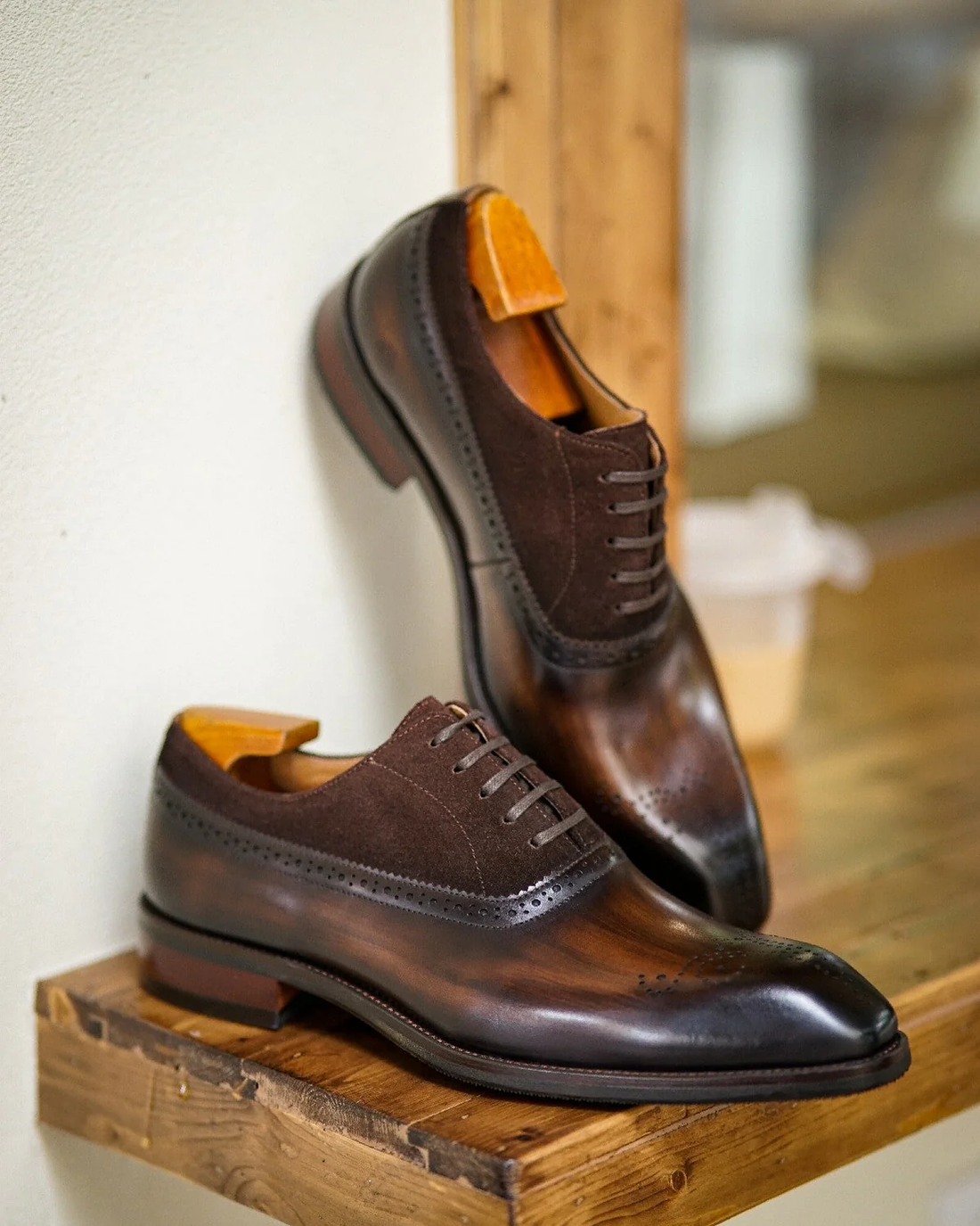 Brunel Suede-Patina Oxford