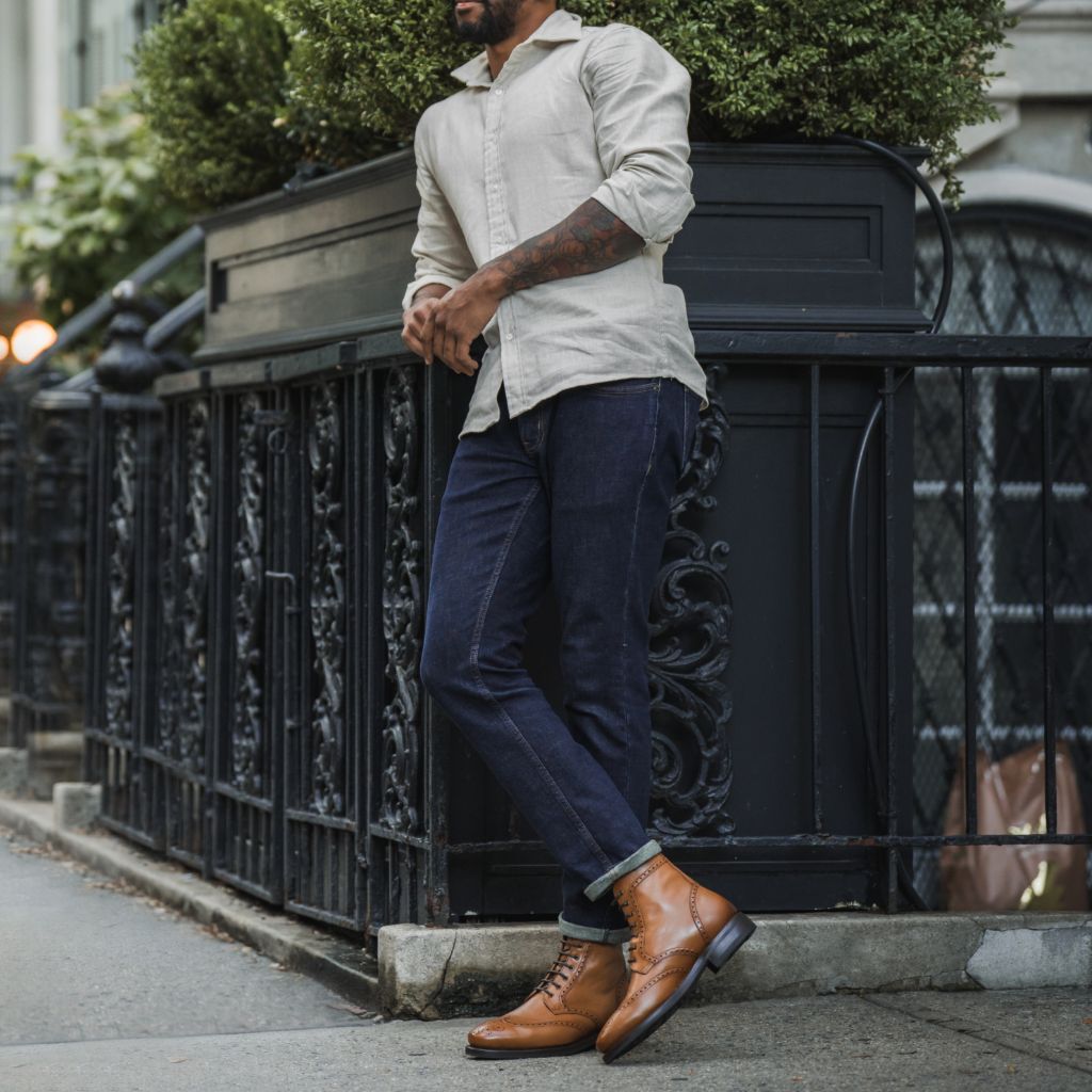 LUSSO & FINO The Windsor Brogue – Goodyear Welted Heritage Boot