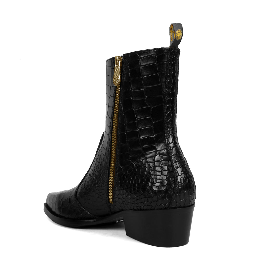 Lusso | Fino Midnight Croc Elegance Boot For Men's