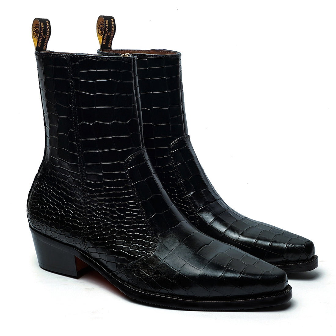 Lusso | Fino Midnight Croc Elegance Boot For Men's