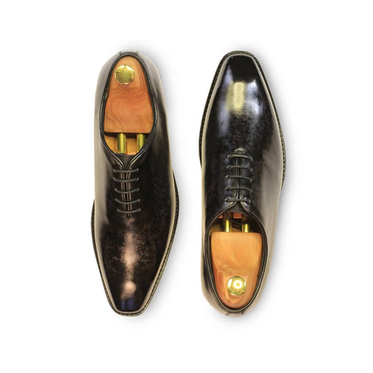 Black Wholecut Italian Galaxy Formal Premium Leather Shoe
