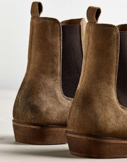 Lusso | Fino Classic Sandstone Suede Charm Boot