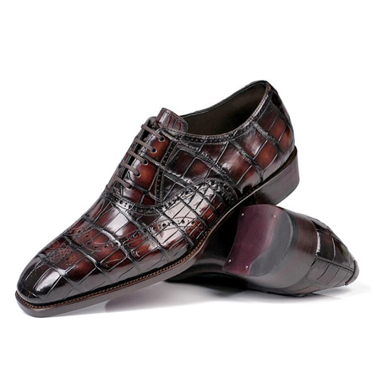 Lusso | FINO Imperial Ember Croc Lace Oxford