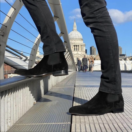 Lusso | FINO Obsidian Eclipse Midnight Suede Chelsea