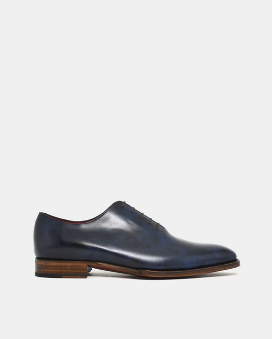 Lusso | FINO Blue Wholecut Oxford Dress Shoe For Men's