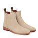 Lusso | FINO Beige Suede Chelsea Boots For Men's