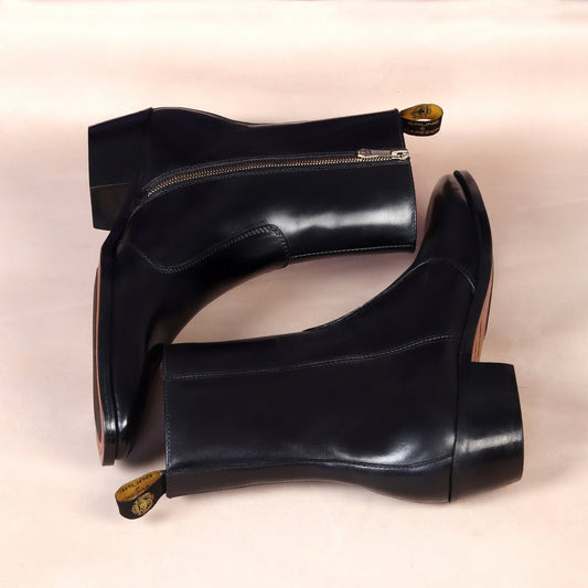 Lusso | Fino Noir Stitched Cuban Legacy Boot