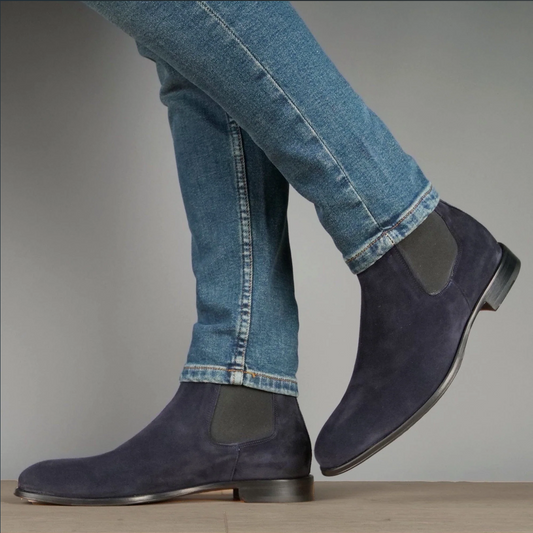 Lusso | FINO Imperial Twilight Indigo Suede Chelsea Boot