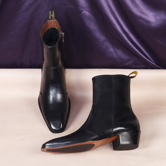 Lusso | Fino Noir Stitched Cuban Legacy Boot