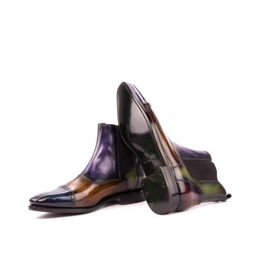 Lusso | Fino Aurora Spectrum Patina Chelsea Boot for Men's