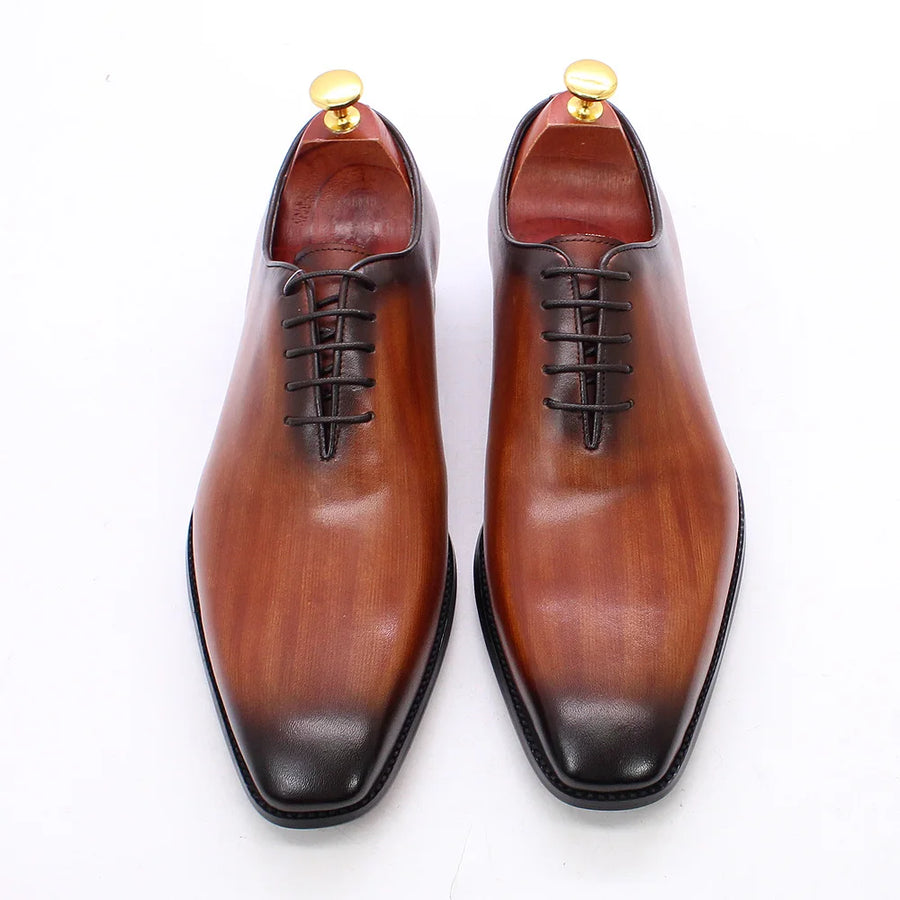 Geniune leather Handmade Oxford Shoe For Men's