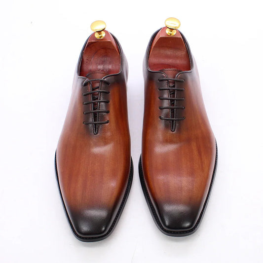 Geniune leather Handmade Oxford Shoe For Men's