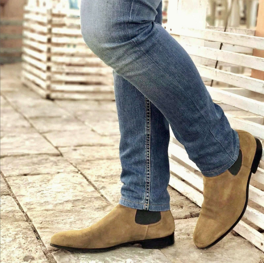 Lusso | FINO Tuscan Ember Sunstone Suede Chelsea Boot