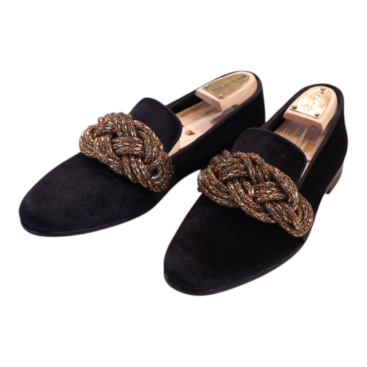 Lusso | FINO Midnight Regal Knot Loafers