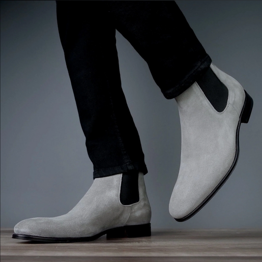 Lusso | FINO Silverstone Frost Veil Suede Chelsea Boot