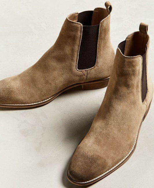 Lusso | Fino Classic Sandstone Suede Charm Boot