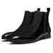 Lusso | FINO Velvet Eclipse Noir Stitched Prestige Boots For Men's