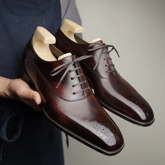 Lusso | FINO Verona Geniune Leather Brouge Shoes For Men's