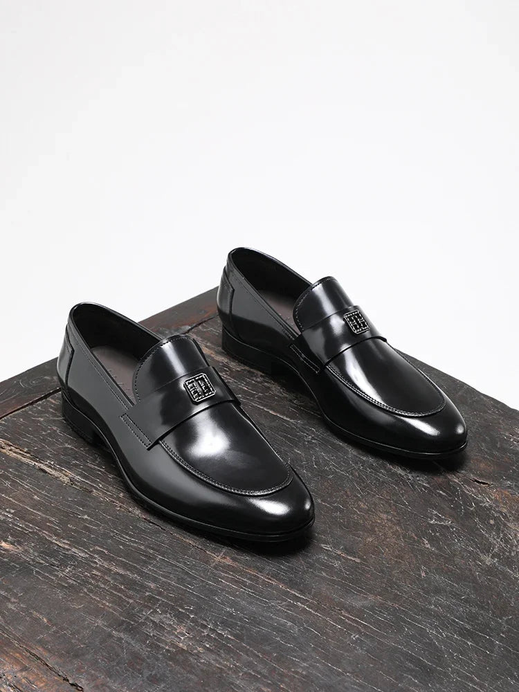 Men's British Stylish Black Loafer