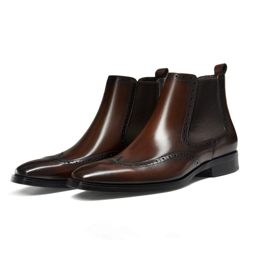 Midnight Jet Wingtip Dress Boot For Men's