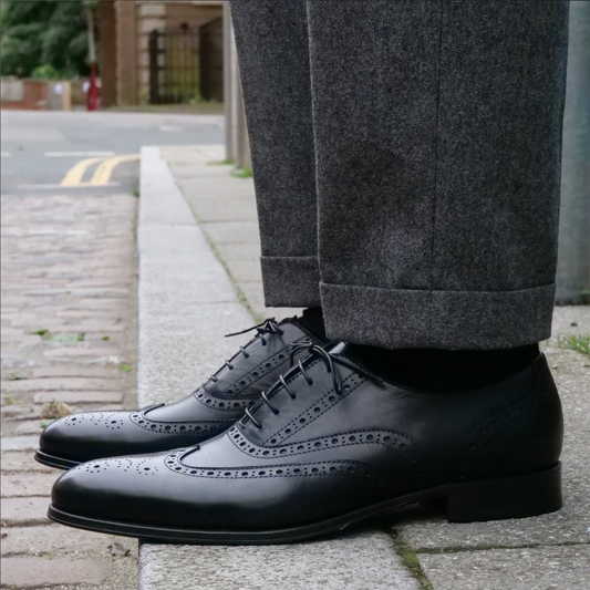 Lusso | FINO Midnight Paragon Monarch Wingtip Oxford