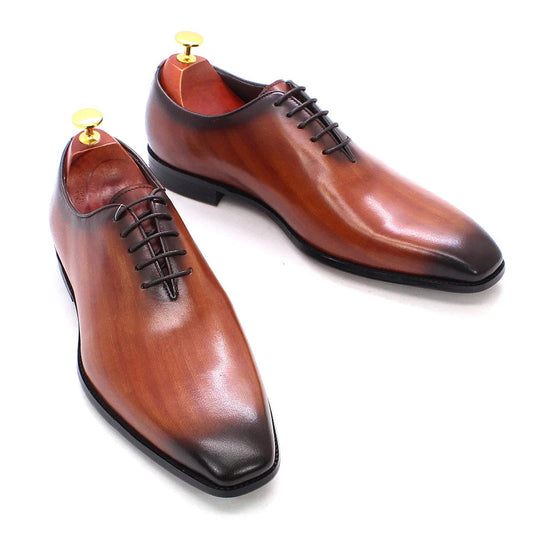 Geniune leather Handmade Oxford Shoe For Men's