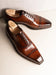 LUSSO & FINO | Dark Brown Toe Cup Oxford Shoe For Mens