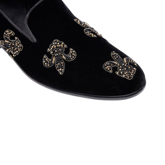 LUSSO FINO – Midnight Fleur Loafers