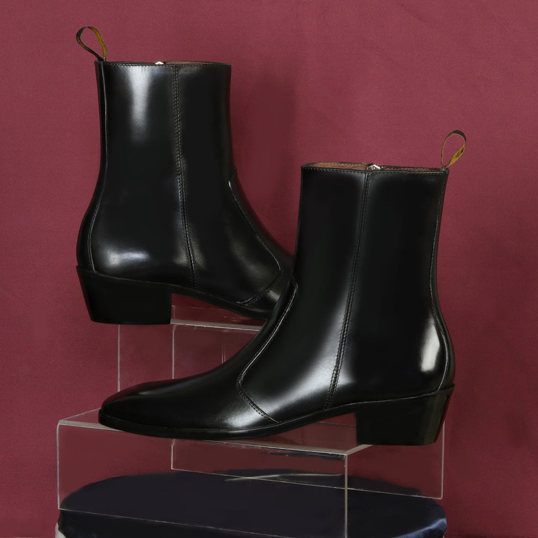 Lusso | Fino Noir Stitched Cuban Legacy Boot