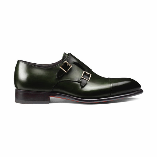 The Forest Green Double-Monk Strap