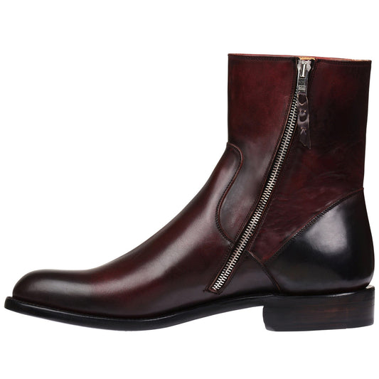 Lusso | FINO Crimson Eclipse Zippered Urban Sovereign Boot For Men's