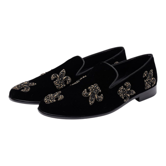 LUSSO FINO – Midnight Fleur Loafers