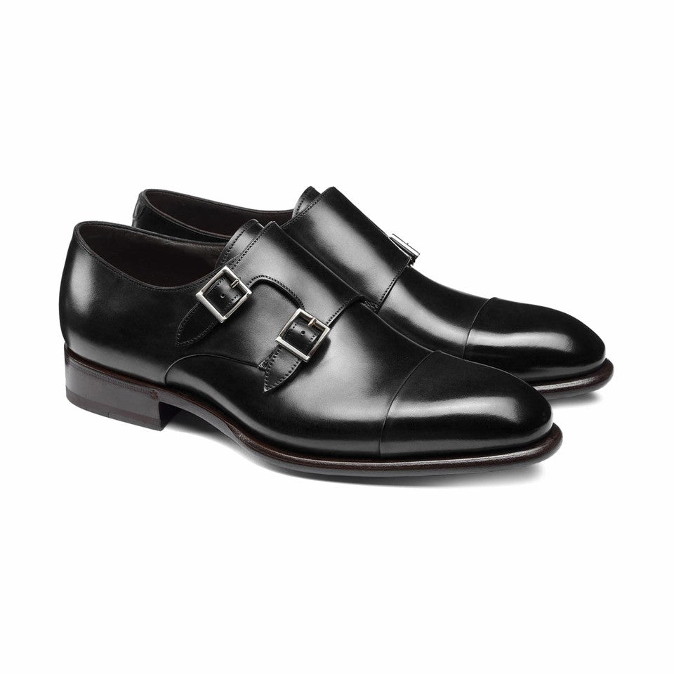 The Black Double-Monk Strap