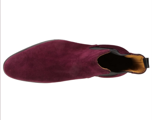 Lusso| FINO Crimson Monarch Velvet Dusk Chelsea Boot