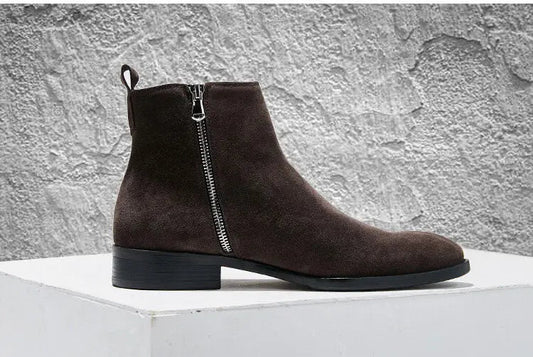 Jet Suede Side-Zip Ankle Boots