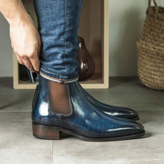 Lusso | FINO Royal Azure Elegance Chelsea For Men's