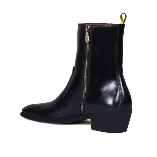 Lusso | Fino Noir Stitched Cuban Legacy Boot