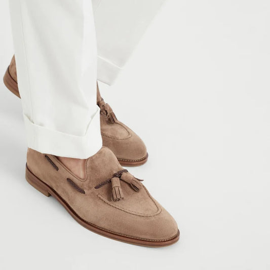 Lusso | FINO Sundown Dune Braided Tassel Loafer