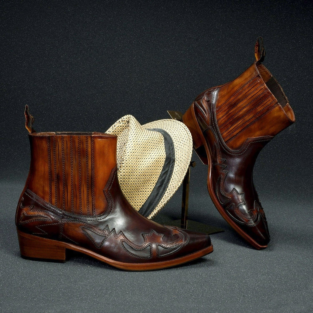 Lusso | FINO Twilight Ember Leather Wanderer Boots