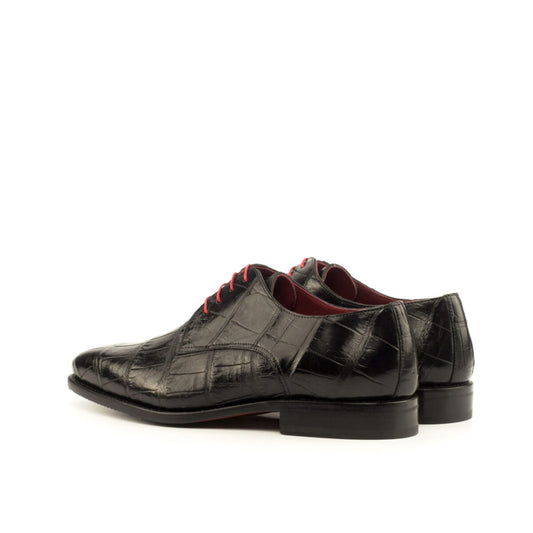 Black Alligator Derby Shoes