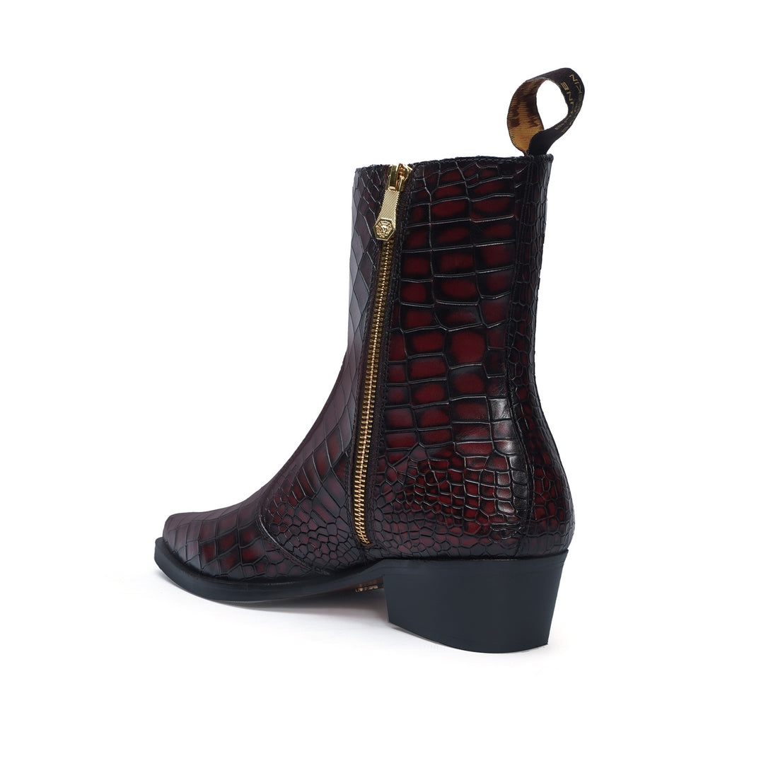 Lusso | Fino Crimson Eclipse Regal Croc Prestige Boot