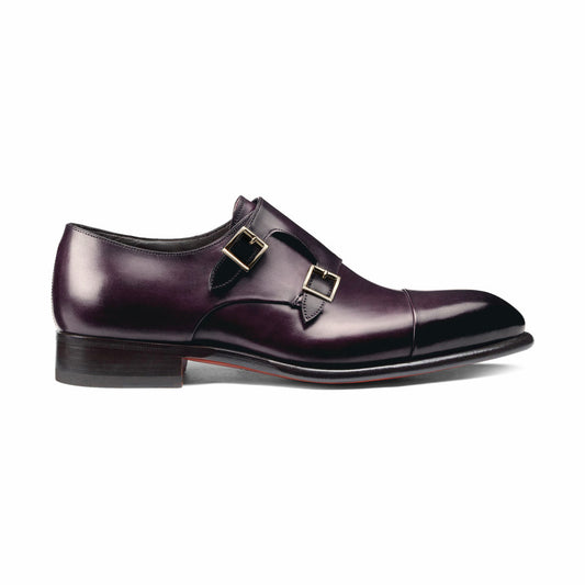 The Deep Plum Double-Monk Strap