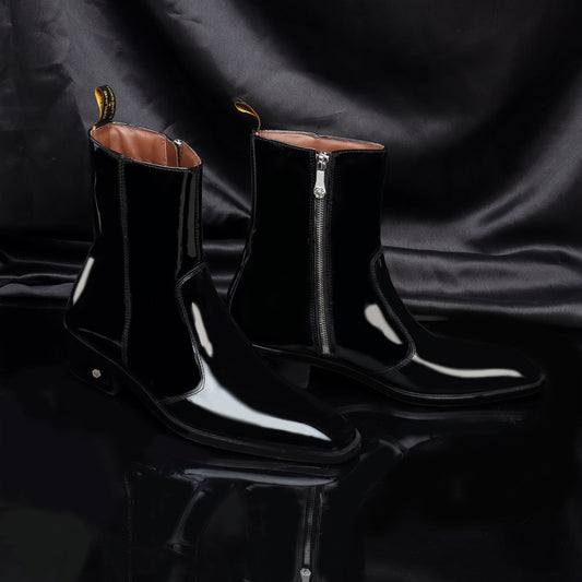 Lusso | FINO Noir Gloss Prestige Boot For Men's