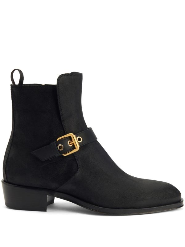 Lusso | FINO Midnight Marshal Suede Buckle Boot